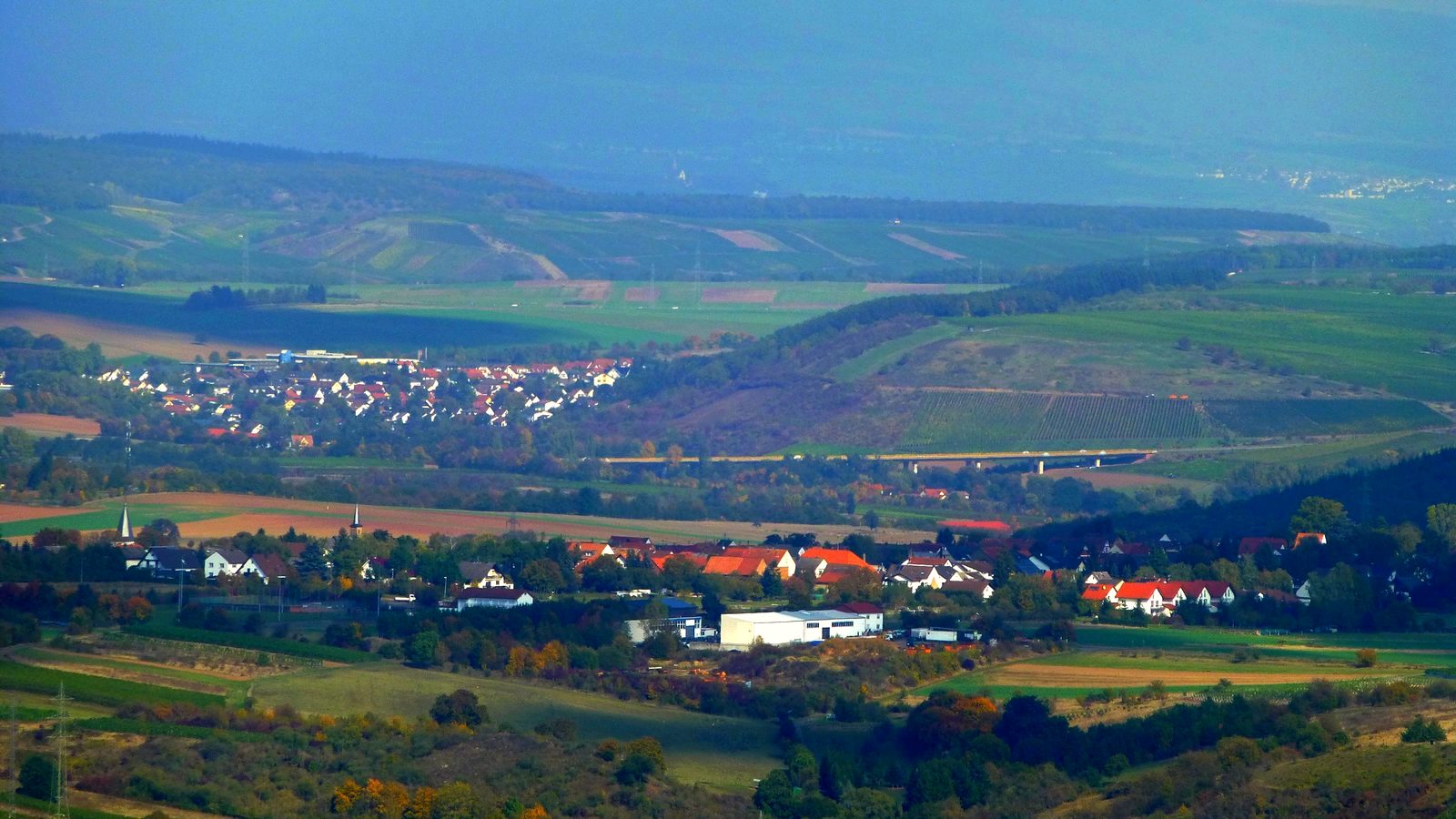 Landschaftsblick über Hüffelsheim