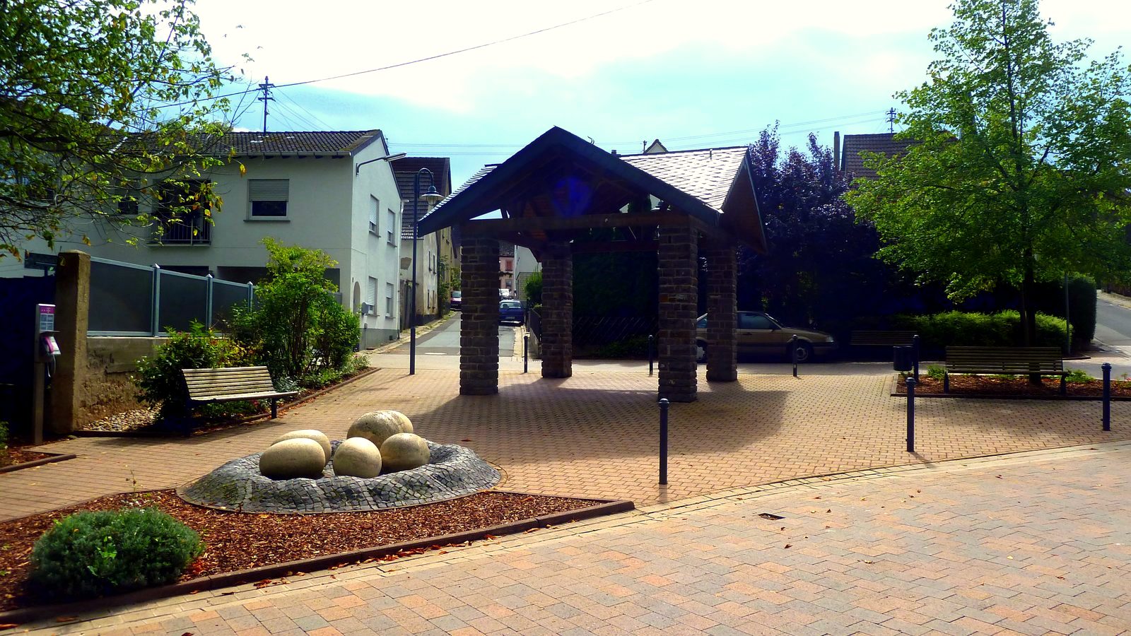 Dorfplatz in Hüffelsheim